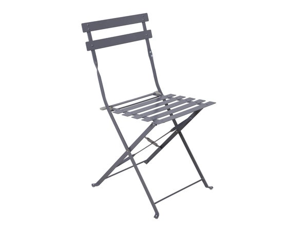 Chaise de jardin NATERIAL Flora en acier gris