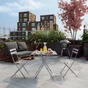 Chaise de jardin NATERIAL Flora en acier gris