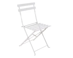 Chaise de jardin NATERIAL Flora en acier blanc