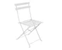 Chaise de jardin NATERIAL Flora en acier blanc