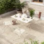 Chaise de jardin NATERIAL Flora en acier blanc
