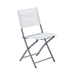 Chaise de jardin NATERIAL EMYS en acier blanc