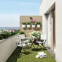Chaise de jardin NATERIAL EMYS en acier blanc