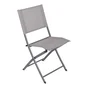 Chaise de jardin NATERIAL Emys en acier taupe