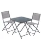 Chaise de jardin NATERIAL Emys en acier taupe