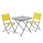 Chaise de jardin NATERIAL Emys en acier jaune