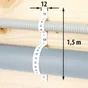 Câble De Fixation, Blanc, 1.5M X 12 Mm