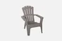 Fauteuil bas en résine Adirondack taupe