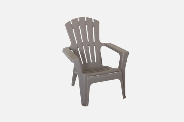 Fauteuil bas en résine Adirondack taupe