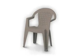 Fauteuil monobloc NORMA, taupe