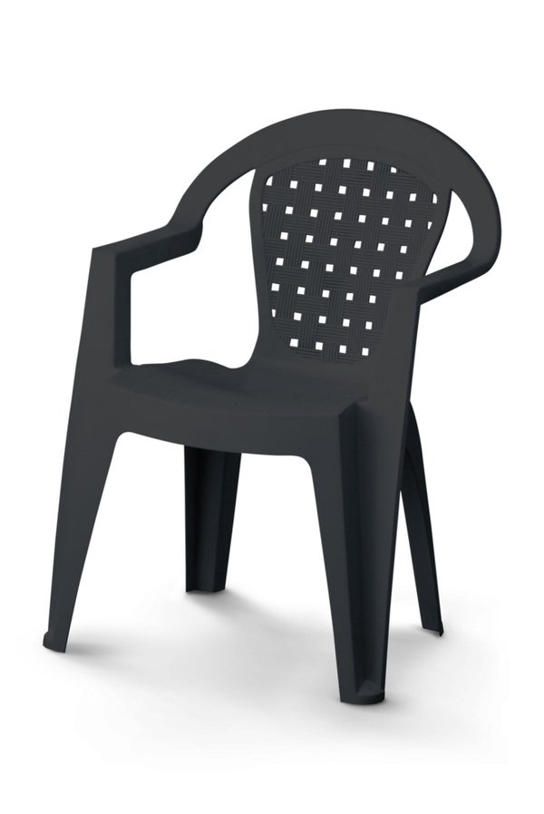 Fauteuil monobloc NORMA, anthracite