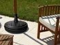 Pied de parasol à lester gris diamètre 43cm