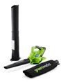 Aspirateur Souffleur Broyeur Sur Batterie Greenworks Gd40Bv, 40 V