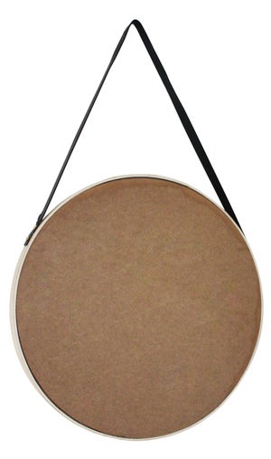 Miroir Rond Barbier Scandinave, Naturel Diam.41 Cm