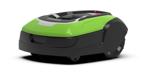 Robot tondeuse connecté GREENWORKS Grl110 wifi et gsm, 1000 m², l. 22 cm