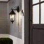 Applique Extérieur E27 Max 60W Noir Argent Monza Inspire