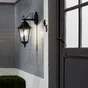 Applique Extérieur E27 Max 60W Noir Argent Monza Inspire