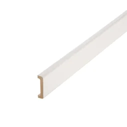 Nez De Cloison Médium (Mdf) Pour Cloison De 50 Mm  Blanc, 11 X 53 Mm, L. 2.5 M