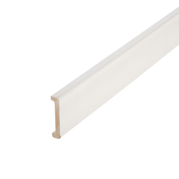 Nez De Cloison Pour Cloison De 70 Mm Sans Noeud Blanc, 11 X 73 Mm, L.2.5 M