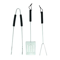 Set De 3 Accessoires De Cuisson En Inox Pour Barbecue