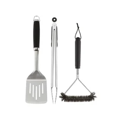 Set de 3 accessoires de cuisson en inox Avec manche ergo NATERIAL pour barbecue
