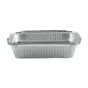Lot de 5 barquettes en aluminium NATERIAL pour barbecue, L.16 x l.6 x H.22.5 cm
