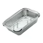 Lot de 5 barquettes en aluminium NATERIAL pour barbecue, L.16 x l.6 x H.22.5 cm