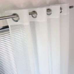 Voilage tamisant, Niagara blanc l.140 x H.260 cm