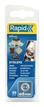 Lot De 25 Oeillets Acier Diam.8 Rapid