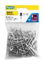 Lot De 100 Rivets Aluminium Diam.4.8 X H.10 Mm Rapid