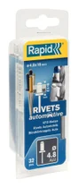 Lot De 32 Rivets Aluminium Diam.4.8 X H.16 Mm Avec Forêt