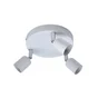 Plafonnier 3 Spots, Fer Blanc Basic