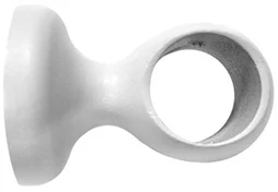Support tringle à rideau, INSPIRE, 28 mm blanc satiné