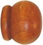 Lot De 2 Embouts Inspire, Merisier, Verni Pour Tringle À Rideau Bouchon Diam.35