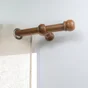 Lot De 2 Embouts Inspire, Merisier, Verni Pour Tringle À Rideau Bouchon Diam.35