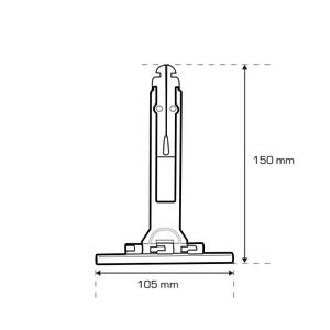 Lot De 3 Attaches Souples Pour Maintien Du Tablier Sur L'Axe Du Volet