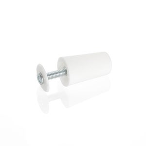 Lot De 2 Butées Pour Volet En Plastique Blanc Longueur 40 Mm