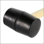 Maillet de carreleur en caoutchouc, 0.22 kg noir