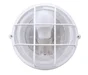 Hublot E27 + Grille, Sans Ampoule, Rond, Blanc