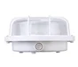 Hublot E27 + Grille, Sans Ampoule, Rond, Blanc