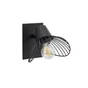 Spot patère, industriel, métal noir E14 max 40 W, SEYNAVE KASTELI