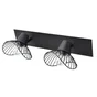 Rampe 2 spots, design, métal noir E14 max 40 W, SEYNAVE KASTELI