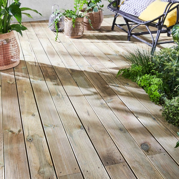 Lame de terrasse nysa 2400x120x21mm pin vert classe 3