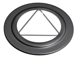 Rosace pour raccordement Isotip, JONCOUX, diam. 80 mm noir mat