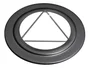 Rosace pour raccordement Isotip, JONCOUX, diam. 80 mm noir mat