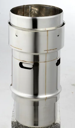 Raccord poele tubage pour tubage, JONCOUX, diam. 125 mm inox