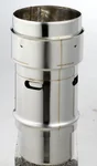 Raccord poele tubage pour tubage, JONCOUX, diam. 125 mm inox