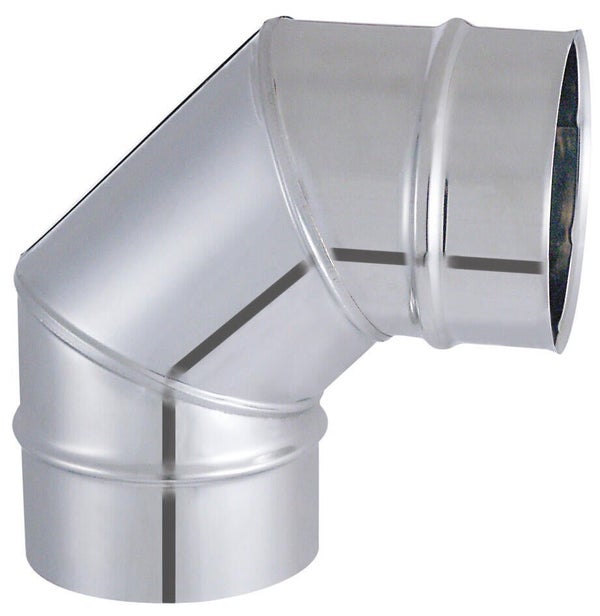 Coude lisse inox de raccordement Isotip, JONCOUX, diam. 153 mm 90°