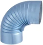 Coude plissé aluminié de raccordement ISOTIP JONCOUX Diam. 153 mm 90