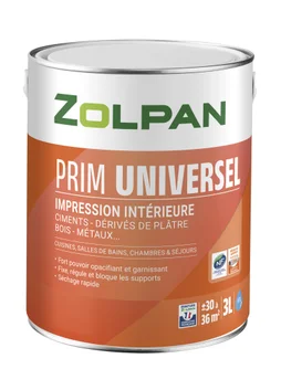Sous-Couche Universelle  Zolpan, 3 L, Blanc